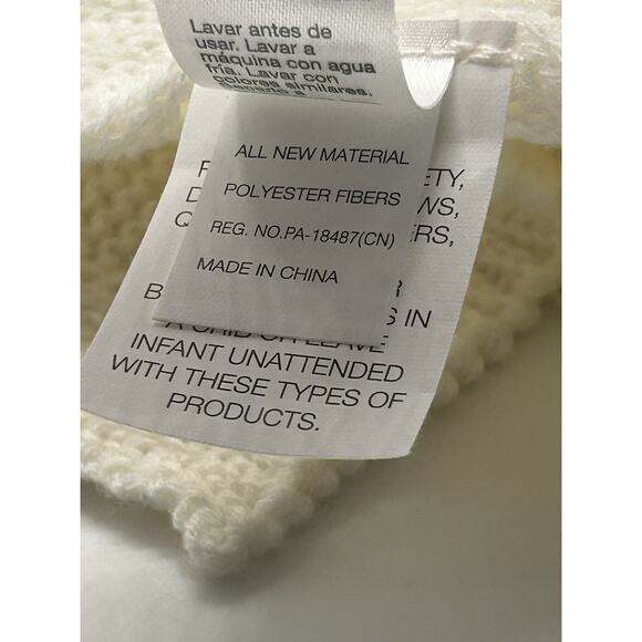 Modern Baby Knit Unicorn Security Blanket Cream & Pink - Picture 8 of 12